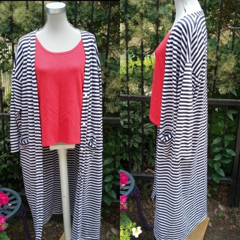 VINTAGE 80's Cardigan/Tank Top Size Large